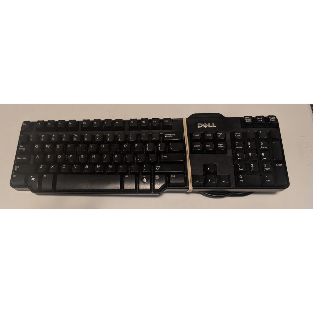 Dell Keyboard Black SK-8115 Wired USB Full Size QWERTY Numeric Keypad